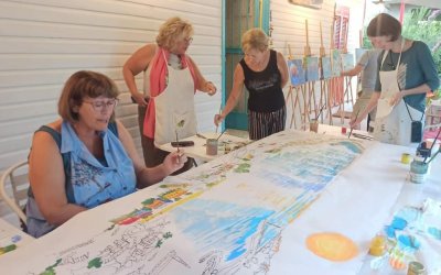 Κλείσανε με επιτυχία οι εκδηλώσεις ζωγραφικής της Νατάσας Μεταξά στον Πόρο!