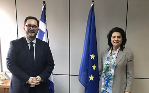 Συνάντηση της Περιφερειάρχη Ρόδης Κράτσα με τον Πρόεδρο του ΟΚΑΝΑ για τις δομές και δράσεις στα Ιόνια Νησιά, κατά των εξαρτήσεων