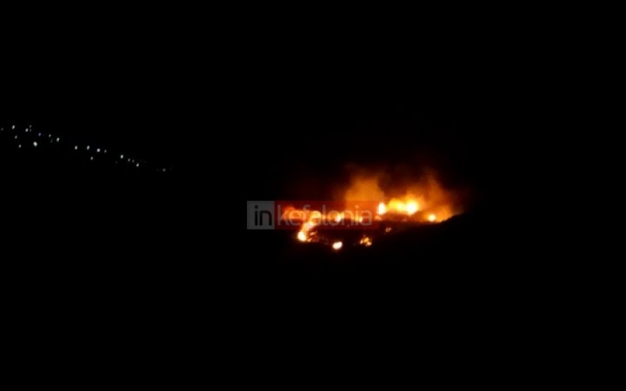 Ισχυρές δυνάμεις της Πυροσβεστικής επιχείρησαν στην πυρκαγιά στον Αγκώνα (Ανανεωμένο - εικόνες + video)