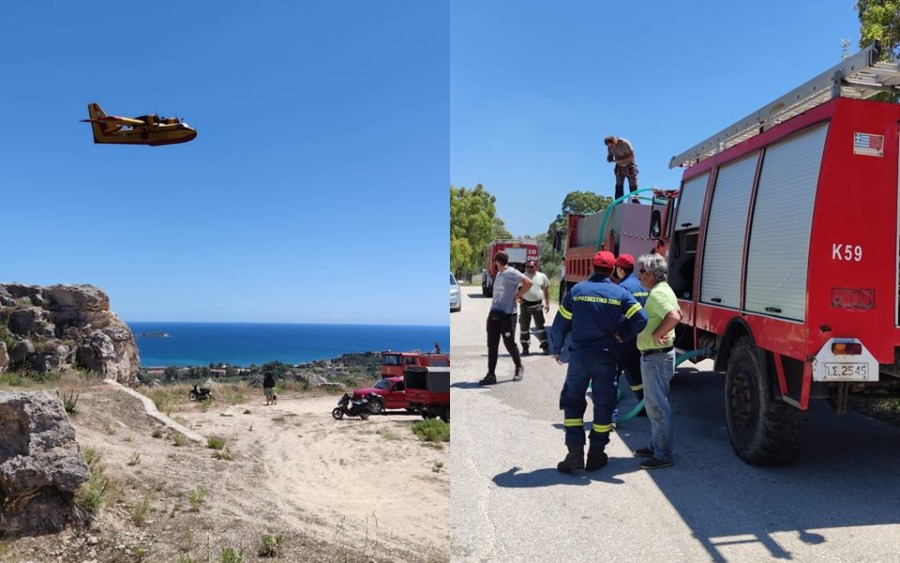 Ο Πέτρος Βιττωράτος ευχαριστεί όσους βοήθησαν στην κατάσβεση της φωτιάς στο Ξι (εικόνες)