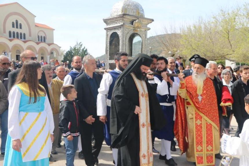 Η λιτανεία στην Ιερά Μονή του Αγίου Γερασίμου (εικόνες)