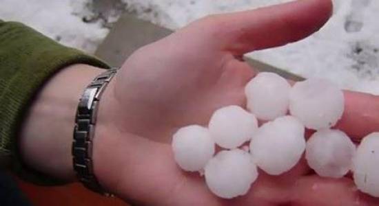 Χαλάζι σε μέγεθος βερίκοκου στην Ημαθία