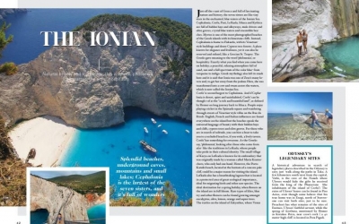 Τα Ιόνια Νησιά στο περιοδικό της αεροπορικής εταιρείας &#039;&#039;BLUE PANORAMA&#039;&#039;
