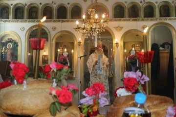 Ο εορτασμός του Αγίου Προκοπίου στα Καμπιτσάτα παρουσία του Επισκόπου Κερνίτσης κ. Χρύσανθου