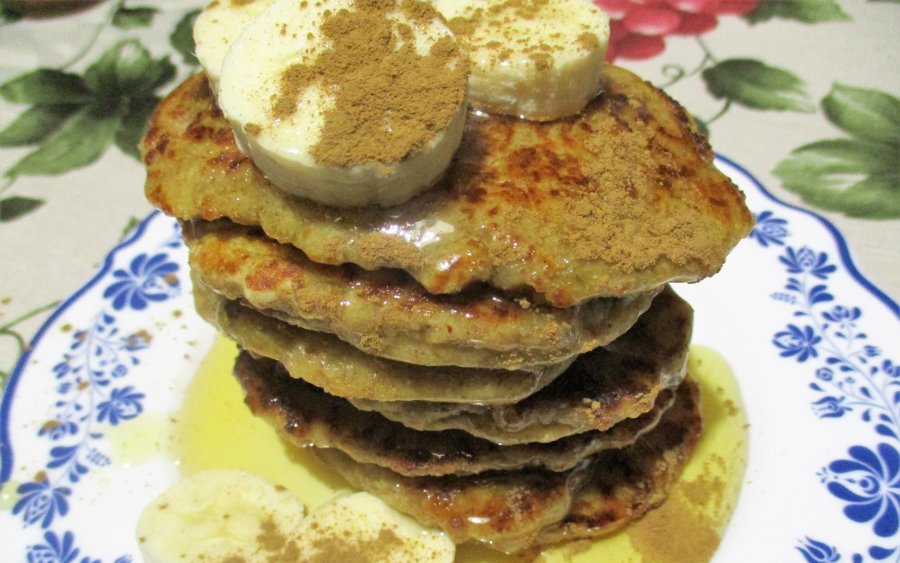 Pancakes υγιεινά με μπανάνα και βρώμη χωρίς ζάχαρη από την Σία Λαδά