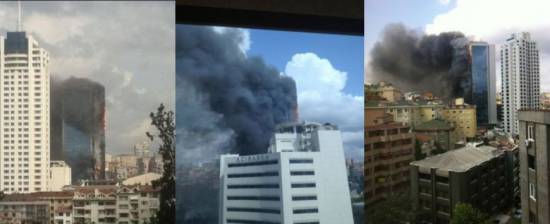 Υπό έλεγχο η μεγάλη πυρκαγιά σε ουρανοξύστη στην Κωνσταντινούπολη (video)