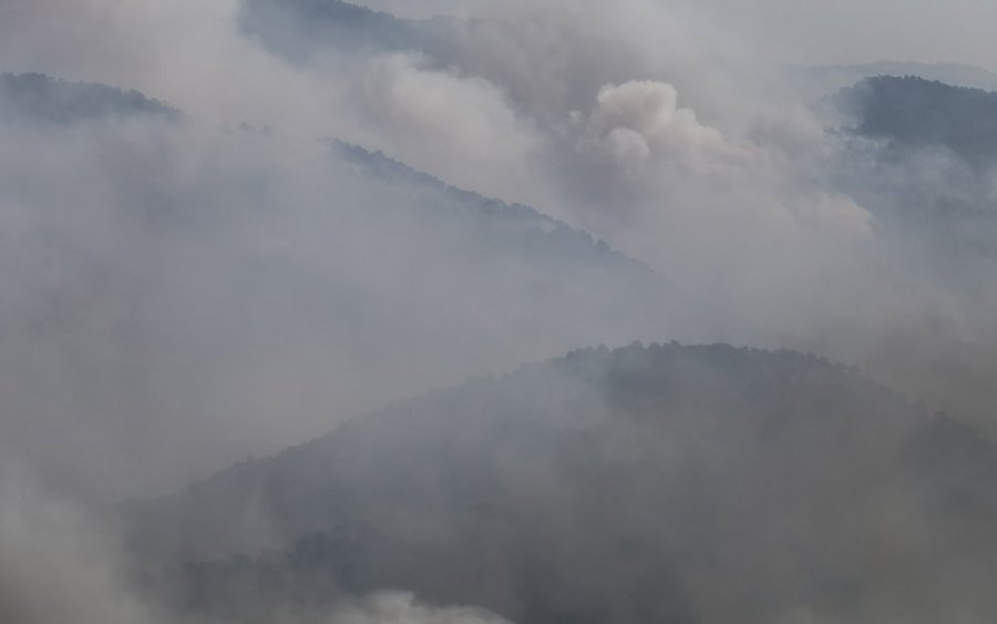 Φωτιά στον Σχίνο: 10 φορές πάνω σε σωματίδια η ατμόσφαιρα της Αθήνας
