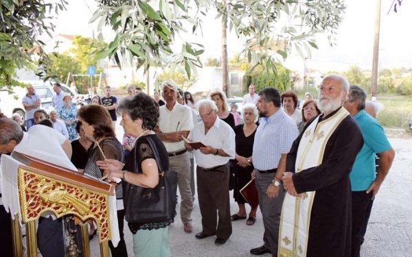 Ο υπαίθριος Εσπερινός της Αγίας Μαρίνας των Σουλλάρων (εικόνες)