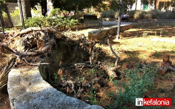 Σε κακή κατάσταση ο κήπος του Νάπιερ στο Αργοστόλι (εικόνες ντροπής)