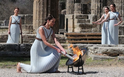 Ολυμπιακοί Αγώνες: Ξεκίνησε το ταξίδι της Ολυμπιακής φλόγας προς το Τόκιο