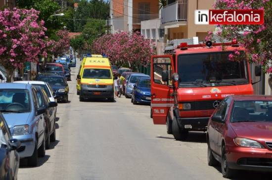 Φωτιά σε υπόγειο στο Αργοστόλι με ελαφρά τραυματία