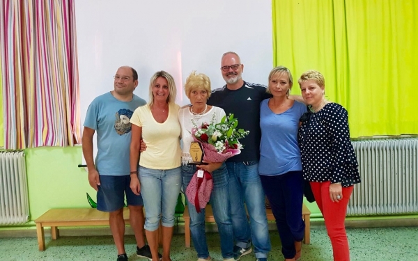 Η 81χρονη Windsurfer Αναστασία στο 3ο Δημοτικό Σχολείο Αργοστολίου (εικόνες)