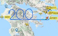 Η Aegean σχημάτισε με πτήση της τον αριθμό 200 πάνω από την Πελοπόννησο (εικόνα)