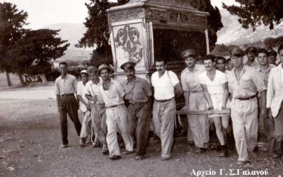 Το πρώτο μετασεισμικό πανηγύρι του Αγίου Γερασίμου στα Ομαλά