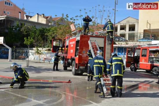 Πραγματοποίηση άσκησης Δια Πυρός έτους 2013 από την Πυροσβεστική