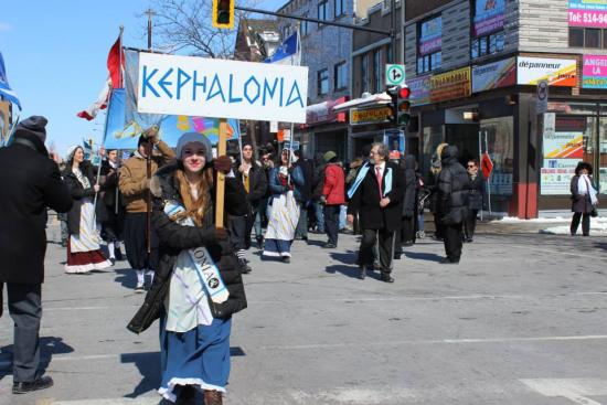 Παρέλασαν στο Μόντρεαλ οι Κεφαλονίτες για την 25η Μαρτίου