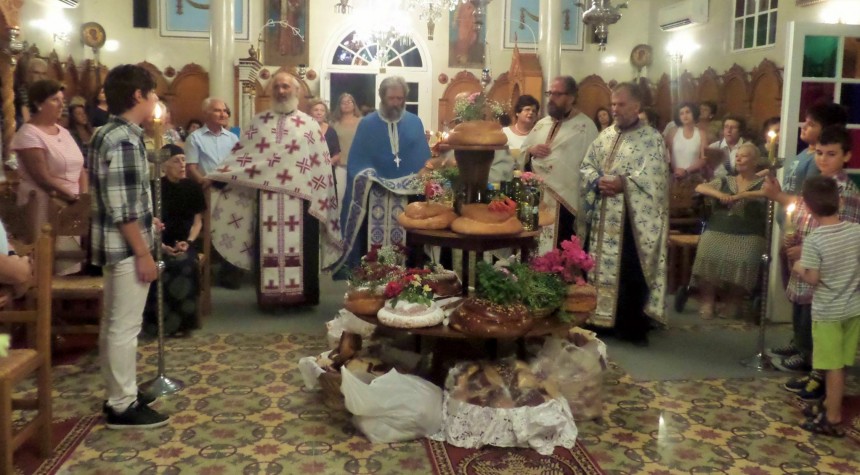 Ο εορτασμός της Παναγίας της Μαγγάνας στις Μηνιές(εικόνες)