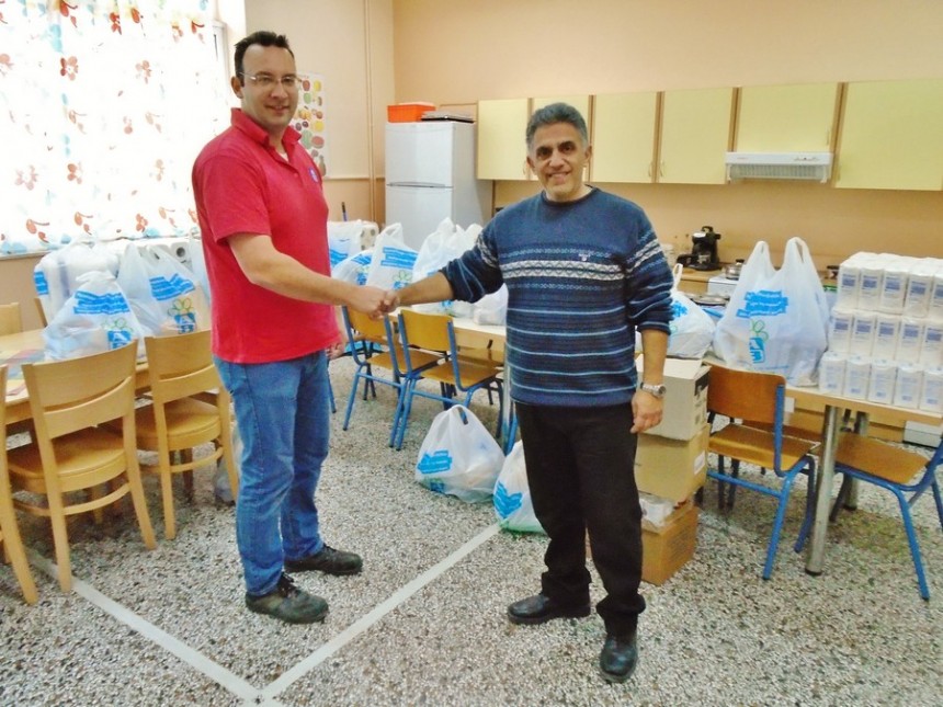 Προσφορά αγάπης από τα AB FOOD MARKET της Κεφαλονιάς στο Ειδικό Σχολείο Φαρακλάτων