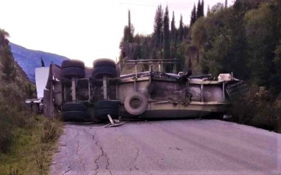 Νταλίκα ντεραπάρισε στο Πυργί (εικόνα)