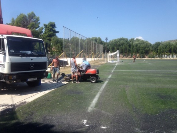 Συντήρηση γηπέδου Κεραμειών