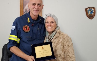FLIK: Ευχαριστίες και συγχαρητήρια στον Διοικητή της Πυροσβεστικής, Χρήστο Σπυρίδη