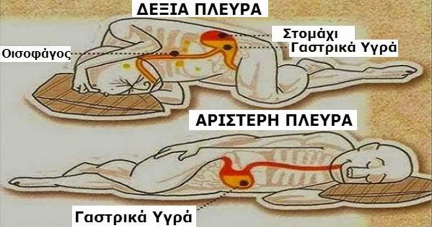 Γιατί πρέπει να κοιμόμαστε με την αριστερή πλευρά;