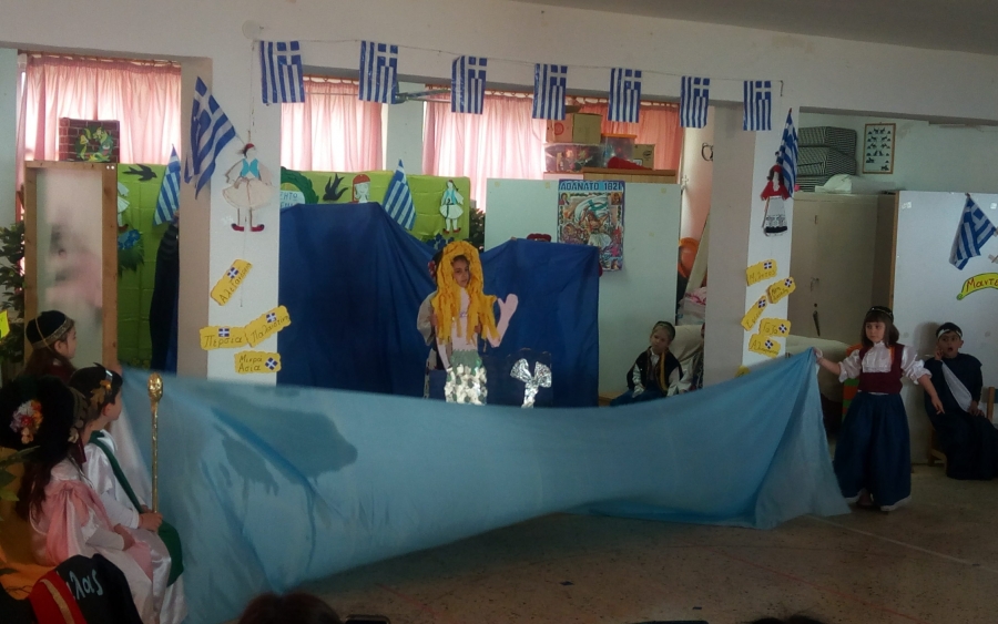 Η γιορτή για την 25η Μαρτίου από το Νηπιαγωγείο Λακήθρας (εικόνες)
