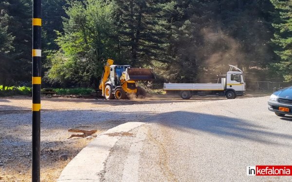 Ο Δήμος Αργοστολίου βρίσκεται και στον Αίνο για τον καθαρισμό του! (εικόνες)