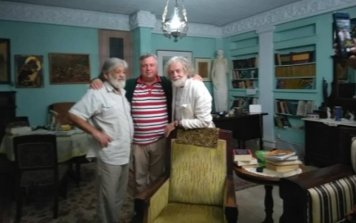 Καλλιτεχνική συνάντηση Milos Sobajic – Μεμά Καλογηράτου στο Αργοστόλι (εικόνα)