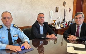 Με τον Υφ. Προστασίας του Πολίτη και τον αρχηγό της Ελληνικής Αστυνομίας συναντήθηκε ο Δ. Στανίτσας