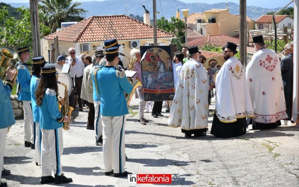Πανηγυρική ατμόσφαιρα στα Δαυγάτα για τον Άγιο Γεώργιο