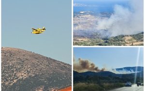 Υπό έλεγχο η φωτιά στα Κουρουπάτα Παλικής - Σε επιφυλακή η Πυροσβεστική για τυχών αναζωπυρώσεις - Στη μάχη και τα Air Tractor (εικόνες)
