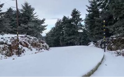 Βόλτα στον χιονισμένο Αίνο! (εικόνες/video)