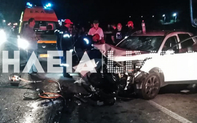 Πατρών - Πύργου: Τρεις τραυματίες σε σοβαρό τροχαίο στην Νέα Μανωλάδα (εικόνες - video)