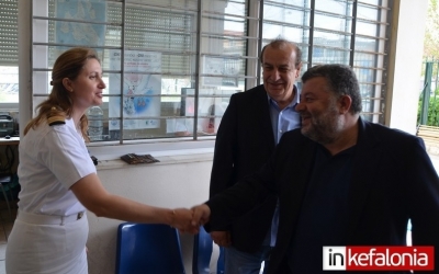 Συνάντηση Θεόφιλου Μιχαλάτου με τη Λιμενάρχη