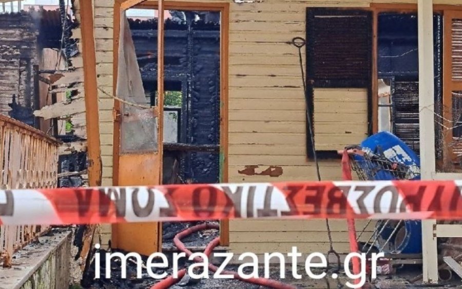 Ζάκυνθος: Τραγωδία με δύο νεκρούς μετά από φωτιά σε λυόμενο (Ανανεωμένο/εικόνες/video)