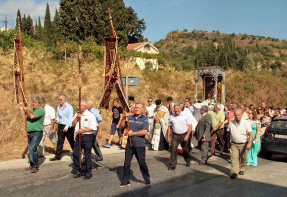 Υπαίθριο λαμπρό Γιορτάσι της Παναγίας της Κεχριωνιώτισσας στο Ληξούρι