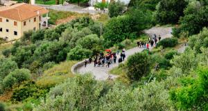 Με βεγγαλικά υποδέχθηκαν στο Κάστρο την εικόνα της Παναγίας των Σισσίων (εικόνες + video)