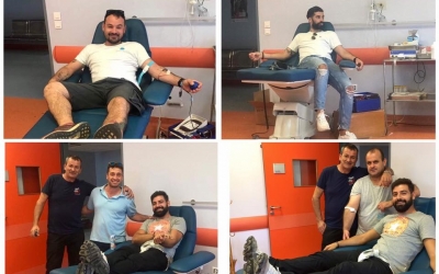 Ο ομάδα της Σάμης χάρισε αίμα... (εικόνα)