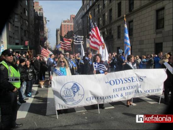 Χιλιάδες ομογενείς στην παρέλαση της Νέας Υόρκης - Έντονη η παρουσία των Κεφαλονιτών
