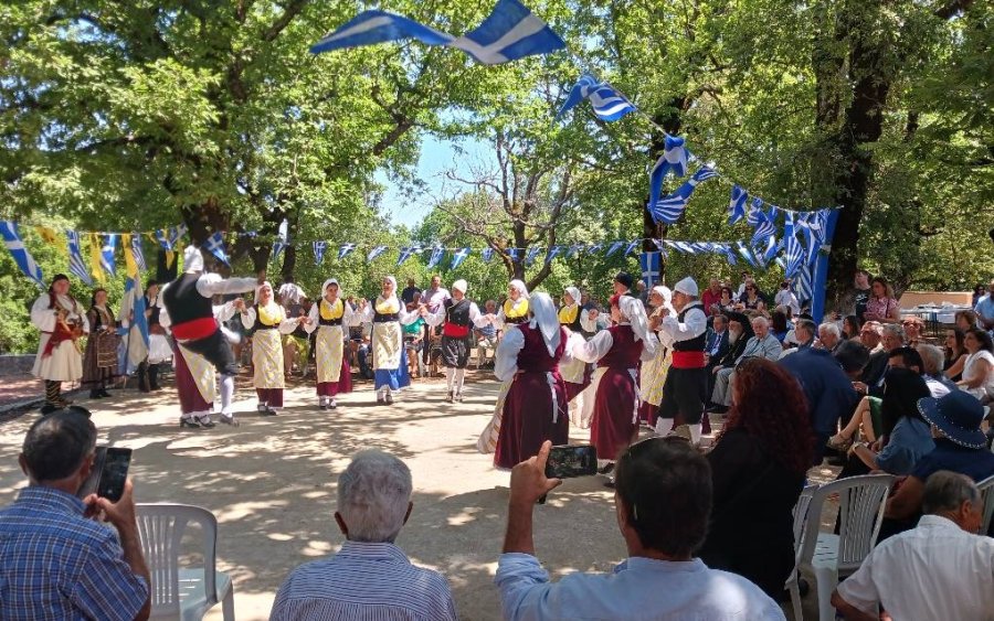 Τα Φωκάτα τίμησαν στο Πούσι της Αρχαίας Ολυμπίας τους ήρωες μας στην μάχη του Λάλα (εικόνες/video)