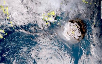 Εμφανής από το διάστημα η έκρηξη του ηφαιστείου Hunga - Tonga