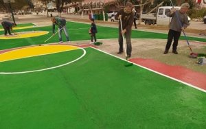 Πόρος - Οδυσσέας Γαλιατσάτος: Ένα ανακαινισμένο γήπεδο μπάσκετ, με την οικονομική ενίσχυση του δήμου και την εθελοντική εργασία των νέων!