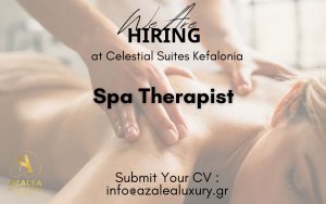 Τα Azalea Luxury Spa σε συνεργασία με τα Celestial all Suites, αναζητούν Spa Therapists