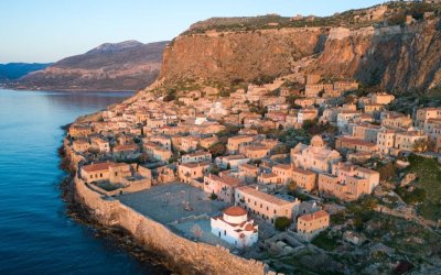 Tελεφερίκ στο Κάστρο της Μονεμβασιάς