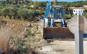 Προχωράει η αποκατάσταση της Επαρχιακής οδού Ληξουρίου - Χαβδάτων (εικόνες)