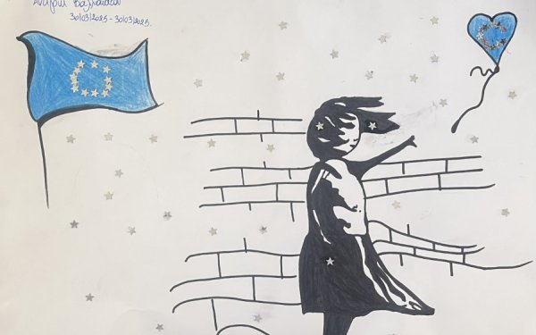 Γυμνάσιο με Λ/Τ Μεσοβουνίων: Έκθεση ζωγραφικής και μουσική αφίσα: Όταν η τέχνη συναντά τις αξίες της Ευρώπης