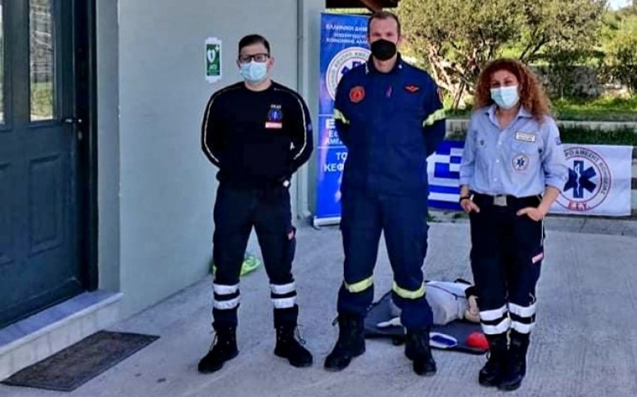Εκπαίδευση του Πυροσβεστικού Κλιμακίου Ληξουρίου στις Α' Βοήθειες (εικόνες)