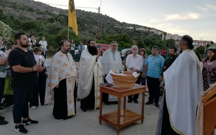 H λιτανεία του Αγίου Γεωργίου στην Σκάλα (εικόνες/video)