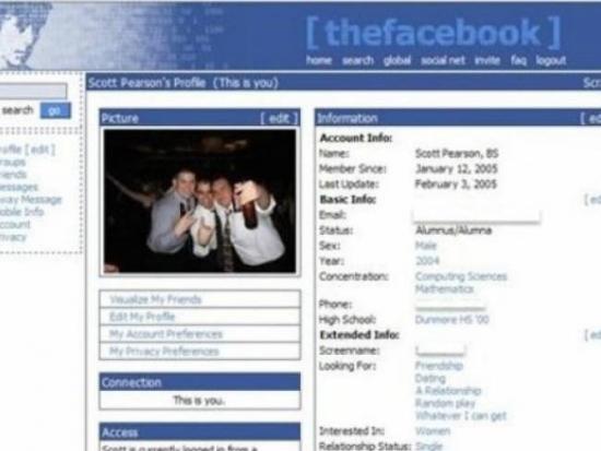 Απίστευτο! Ετσι ήταν το Facebook το 2004 (εικόνες)